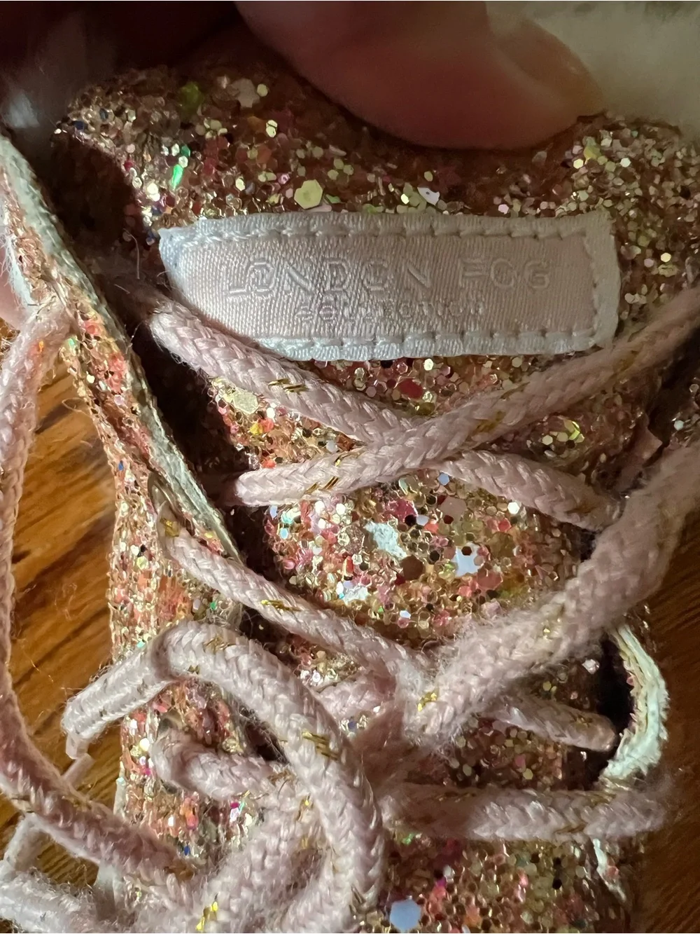 London Fog Girls Pink Glitter Faux-Fur Winter Boots